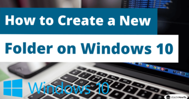How to Create a New Folder on Windows 10