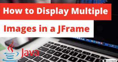How to Display Multiple Images in a JFrame