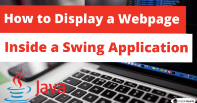 How to Display a Webpage Inside a Swing Application