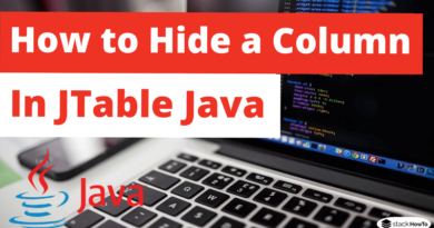 How to Hide a Column in JTable