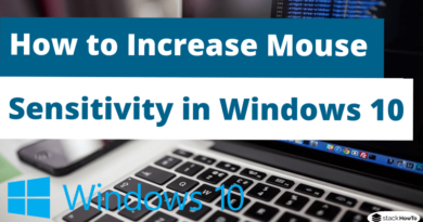 How to Increase Mouse Sensitivity in Windows 10
