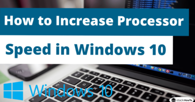 How to Increase Processor Speed in Windows 10