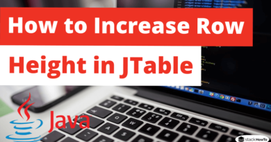 How to Increase Row Height in JTable