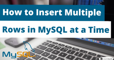 How to Insert Multiple Rows in MySQL at a Time