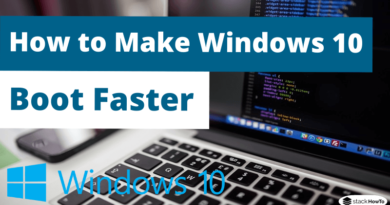 How to Make Windows 10 Boot Faster
