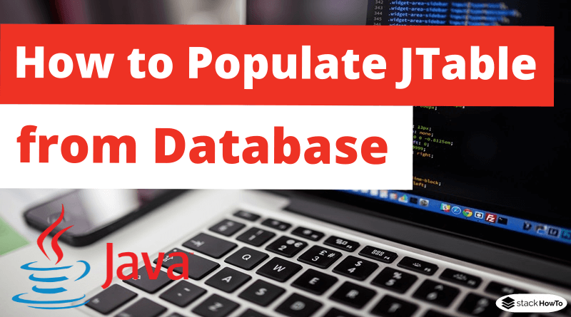How to Populate JTable from Database