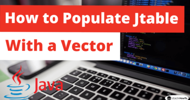 How to Populate Jtable with a Vector