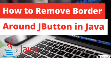 How to Remove Border Around JButton in Java