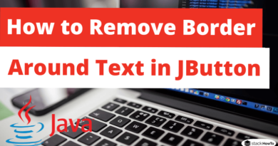 How to Remove Border Around Text in JButton