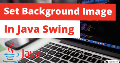 How to Set Background Image in Java Swing