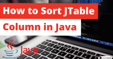 How to Sort JTable Column in Java