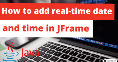 How to add real-time date and time in JFrame