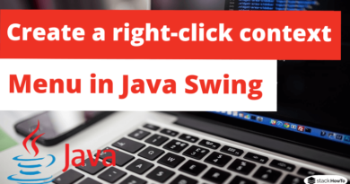 How to create a right-click context menu in Java Swing