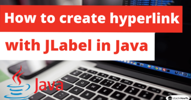 How to create hyperlink with JLabel in Java