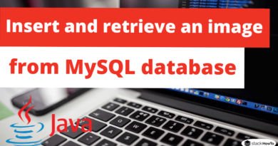 How to insert and retrieve an image from MySQL database using Java