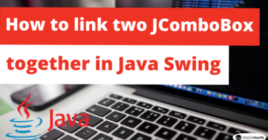 How to link two JComboBox together in Java Swing