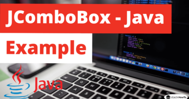 JComboBox - Java Swing - Example