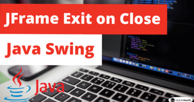 JFrame Exit on Close Java Swing