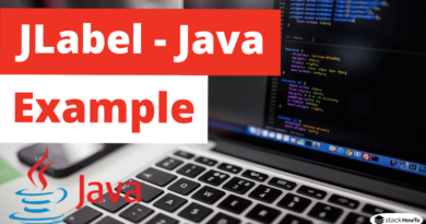 JLabel - Java Swing - Example