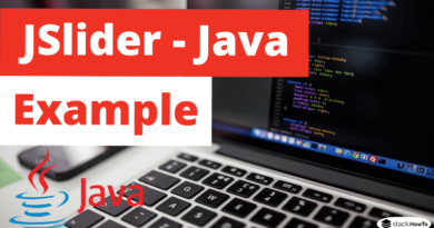 JSlider - Java Swing - Example