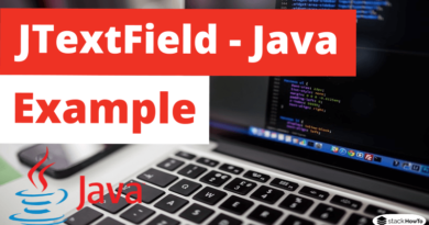 JTextField - Java Swing - Example