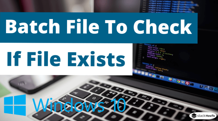 check if file not exists in batch script