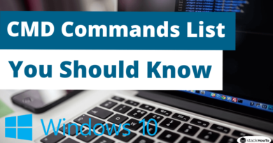 CMD Commands List You Should Know
