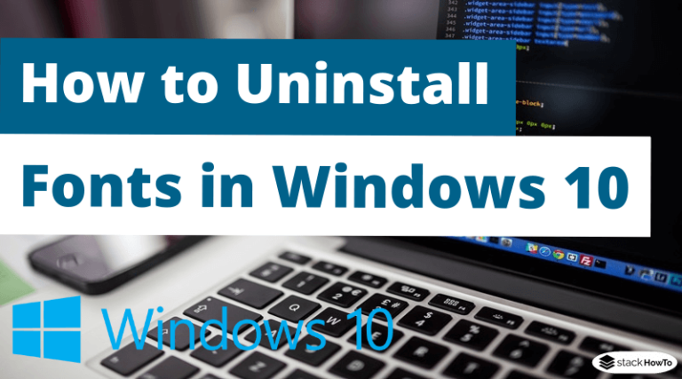 how to uninstall fonts in windows 10