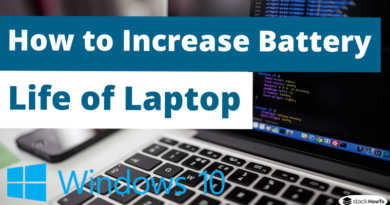 How to Increase Battery Life of Windows 10 Laptop