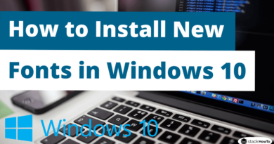 How to Install New Fonts in Windows 10