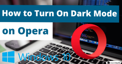 How to Turn On Dark Mode on Opera