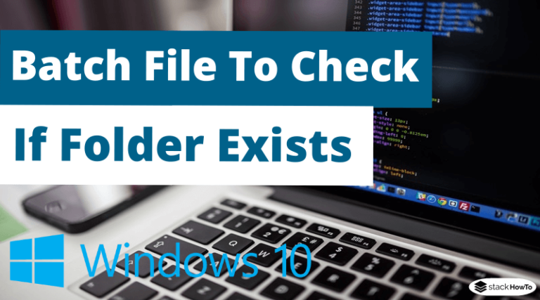 batch file if folder does not exist