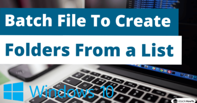 Batch File To Create Folders From a List