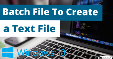 Batch File To Create a Text File