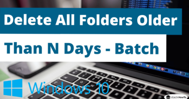 Batch File To Delete Folders Older Than N Days