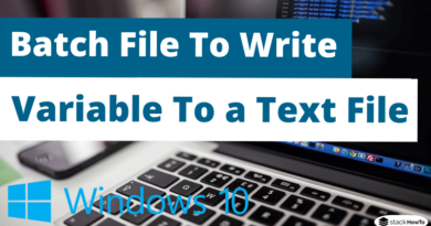 Batch File To Write Variable To a Text File