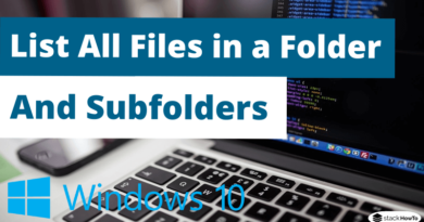 Batch File to List All Files in a Folder and Subfolders