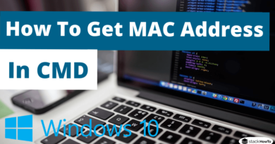 How To Get MAC Address In CMD