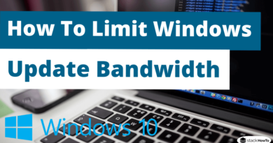 How To Limit Windows Update Bandwidth in Windows 10
