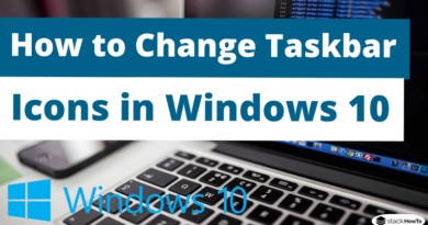 How to Change Taskbar Icons in Windows 10