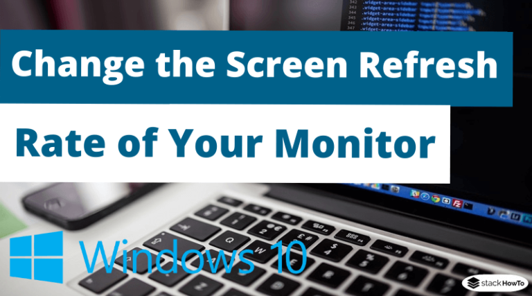 how to change screen frequency windows 10