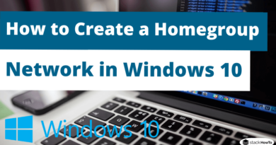 How to Create a Homegroup Network in Windows 10