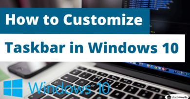 How to Customize the Taskbar in Windows 10