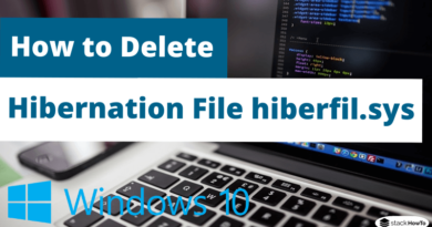 How to Delete the Hibernation File hiberfil.sys