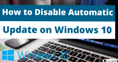 How to Disable Automatic Update on Windows 10