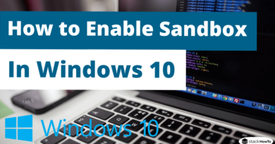 How to Enable Sandbox in Windows 10