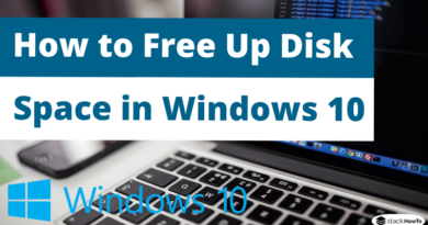 How to Free Up Disk Space in Windows 10