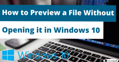 How to Preview a File Without Opening it in Windows 10