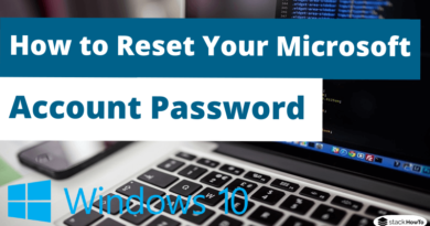 How to Reset Your Microsoft Account Password for Windows 10