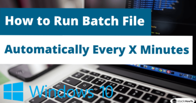 How to Run Batch File Automatically Every X Minutes